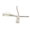 10X8-82107  7ft Cat6 Gray Slim Ethernet Patch Cable, Snagless/Molded Boot