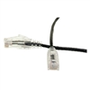 10X8-82203 - 3ft Slim Cat6 Ethernet Patch Cable, Snagless Boot Black