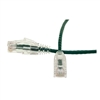10X8-85120   20ft Slim Cat6 Ethernet Patch Cable, Snagless Boot Green