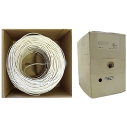 WholesaleCables.com 11K6-0291SH 1000ft Plenum Security Cable White 16/2 (16 AWG 2 Conductor) Stranded CMP Pullbox