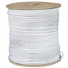 11X3-18291NH 1000ft Plenum Bulk RG59 Siamese Coaxial/Power Cable White Solid Core CMP 18/2 (18 AWG 2 Conductor) Solid Power Spool