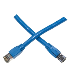 13X8-56115 15ft Cat8 Blue S/FTP Ethernet Patch Cable Molded Boot  40Gbps