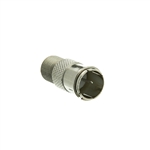 200-103 F-pin Coaxial Quick Connect Adapter Threaded F-pin Female to Quick F-pin Male