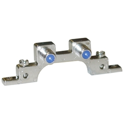 WholesaleCables.com 200-279 F-pin Coaxial Grounding Block 2.5 GHz Dual F-pin Female