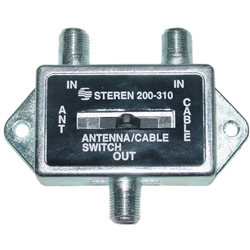 200-310 F-pin Coaxial Slide Switch 2 Way 75/75/75 Ohm