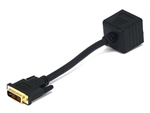 WholesaleCables.com Video Splitter - DVI-I Male to VGA(HD15) Female X 2 - 2520