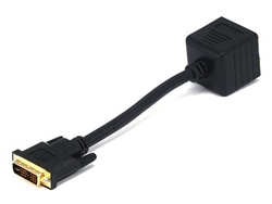 WholesaleCables.com Video Splitter - DVI-I Male to VGA(HD15) Female X 2 - 2520