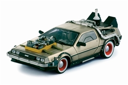 WholesaleCables.com Back to The Future III Delorean (1981 1:18 Stainless Steel) 2712