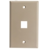 301-1K Keystone Wall Plate Beige 1 Hole Single Gang