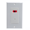 WholesaleCables.com 303-100 Wall Plate White IR Receiver Dual Band 12 Volts DC 30 mA Single Gang