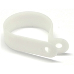 WholesaleCables.com 30CV-31200 100 Pieces 0.5 inch Nylon Cable Clamp R-Type Loop Hanger