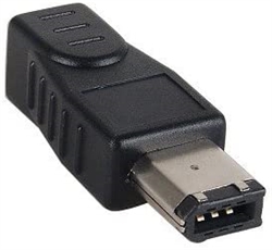 30E3-01200  6-pin (M) to 4-pin (F) IEEE 1394 FireWire Adapter