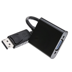 30H1-62100 6inch DisplayPort to VGA Adapter Cable DisplayPort Male to HD15 Female Only works from DisplayPort to VGA