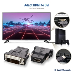 30HD-00200 HDMI to DVI Adapter HDMI Female to/from DVI Male