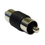 30R1-00100 RCA Coupler / Gender Changer RCA Male to RCA Male Nickel Plated