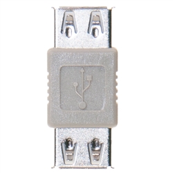30U1-02400 White USB Coupler / Gender Changer Type A Female to Type A Female
