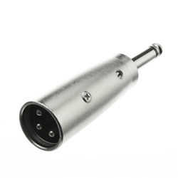 WholesaleCables.com 30XR-12100 XLR Male to 1/4 Mono Male Adapter