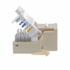 WholesaleCables.com 311-120IV Cat5e Keystone Jack Beige/Ivory Toolless RJ45 Female