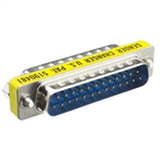 WholesaleCables.com 31D3-22100 Serial Mini Gender Changer / Coupler DB25 Male to DB25 Male