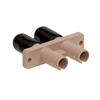 WholesaleCables.com 31F1-TT410 Fiber Optic Coupler ST/ST Female Duplex Plastic Housing