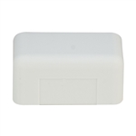 WholesaleCables.com 31R1-005WH 3/4 inch Surface Mount Cable Raceway White End Cap