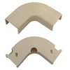 WholesaleCables.com 31R2-001IV 1.25 inch Surface Mount Cable Raceway Ivory Flat 90 Degree Elbow