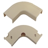 WholesaleCables.com 31R3-001IV 1.75 inch Surface Mount Cable Raceway Ivory Flat 90 Degree Elbow