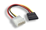 31SA-001P 6inch SATA 15-Pin Female to 5.25" Male Internal DC Power Cable