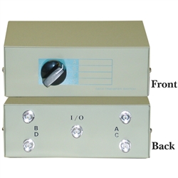 40B1-01604 ABCD 4 Way Switch Box BNC Female