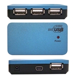 WholesaleCables.com 40U2-14260 USB 2.0 High Speed Desktop Hub 4 Port Self Powered Multi TT