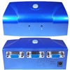 42H1-412VS Electronic VGA Switch Box Blue 2 PC to 1 Monitor VGA / HD15