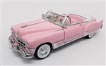WholesaleCables.com Elvis Pink Cadillac Convertible (1949, 1:18 scale diecast model car, Pink) 48887EP
