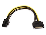 8inch SATA 15pin to 6pin PCI Express Card Power Cable 8494