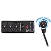 C2005 6ft Comzon 6-Outlet Surge Protector w/ Flat Rotating Plug