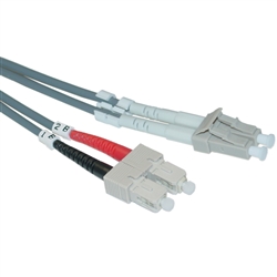 WholesaleCables.com LCSC-11003 3meter 10ft Fiber Optic Cable LC / SC Multimode Duplex 50/125
