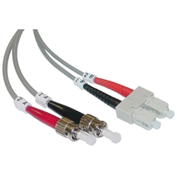 WholesaleCables.com SCST-11010 10meter 33ft Fiber Optic Cable SC / ST Multimode Duplex 50/125