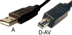 KONICA MINOLTA DIMAGE USB-500 Camera Cable 4 pin Connector with a slot