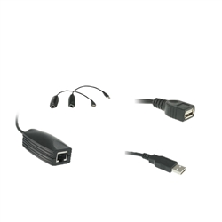 WholesaleCables.com UC-50600 USB 1.0 over Cat5e Extender Kit Max Distance 180 feet