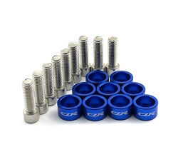 Engine Exhaust Header Cup Bolts Washer Kit