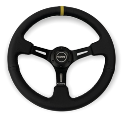 Steering Wheel Leather 350mm Deep Dish