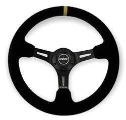 Steering Wheel Suede 350mm Deep Dish