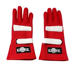 Racing Gloves Flame Retardant Red Medium