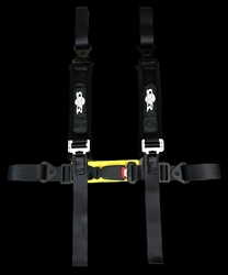 Snap in 2"inch Seat belt Padded Black