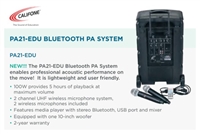 PA21-EDU Bluetooth Wireless Portable PA System