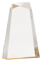 Personalized Acrylic Faceted Wedge Award