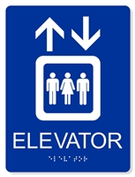 ADA Elevator Sign - 6X8"