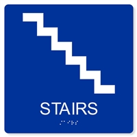 ADA Stairs Sign - 8X8"
