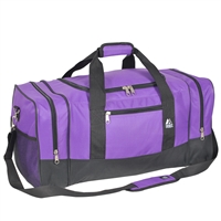 #025-DARK PURPLE Wholesale 25-inch Duffel Bag - Case of 20 Duffel Bags