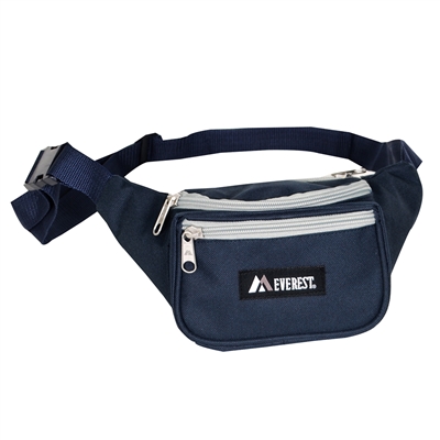 #044KD-NAVY/GRAY Wholesale Waist Pack - Standard - Case of 50 Waist Packs