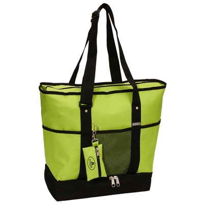 #1002DLX-LIME Wholesale Deluxe Sporting Tote Bag - Case of 30 Tote Bags